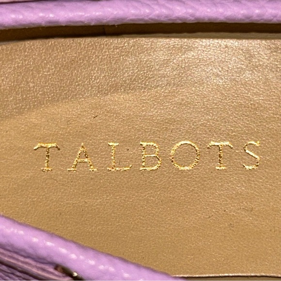 Talbots Becca Tie Soft Pebble Leather Slip On  Loafer Shoes - Picture 6 of 8